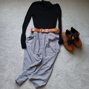 VINTAGE Black and White Checked Pants